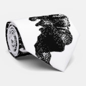 Cravate Thérapeute d'épine de noir de chiropractie de (Roulé)