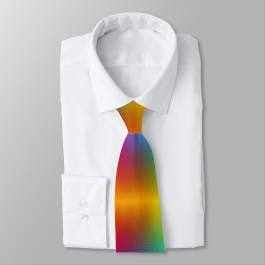 Cravate This rainbow pattern necktie  (Attaché)