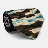 Cravate thisone, dragon, roches, roches (Roulé)