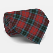 Cravate Thompson Red Modern Original Scottish Tartan (Roulé)