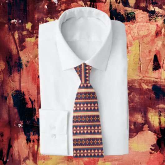 Cravate Threads nomades | Necktie Motif Aztèque