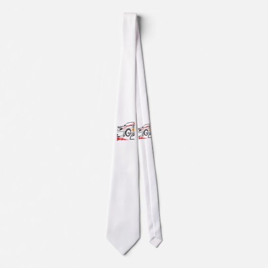 Cravate Throw Pillow Fast Dreams –Racing Car Pillow Design (Devant)