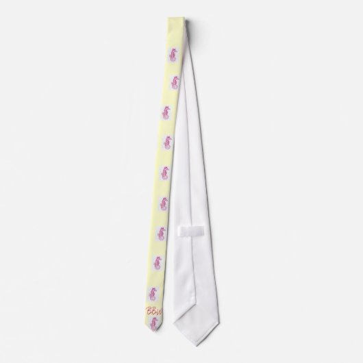 Cravate Ti rose de cou d'hippocampe de Nantucket d'usage (Dos)