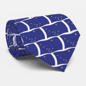 Cravate Tiareau drapeau de l'Alaska (Roulé)