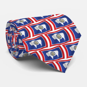 Cravate Tiareau drapeau du Wyoming