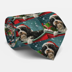 Cravate Tibétain Terrier Chien Noël Festif