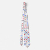 Cravate Tic tac orteil motif (Dos)