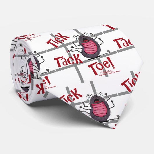 Cravate Tick Tack Toe ! (Roulé)