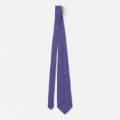 Cravate Tie à col abstrait violet (Dos)