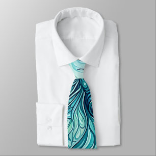 Cravate Tie à col Dragonfly Wings Ocean Blue
