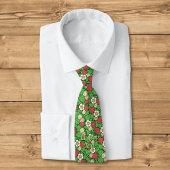 Cravate Tie à motif de fond de fraise