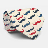 Cravate Tie à motif de moustache (Roulé)