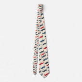 Cravate Tie à motif de moustache (Dos)
