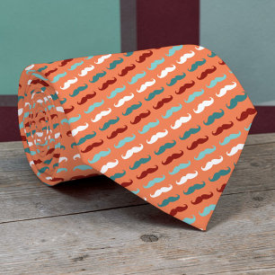 Cravate Tie à motif de moustache