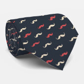 Cravate Tie à motif de moustache (Roulé)