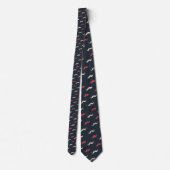 Cravate Tie à motif de moustache (Dos)