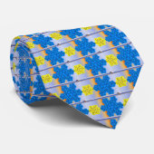 Cravate Tie à motif flocon de neige (Roulé)