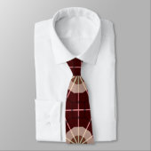 Cravate Tie à motif géométrique aux couleurs Mousse de Moc (Attaché)