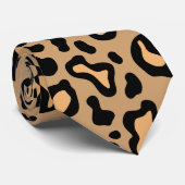 Cravate Tie à motif léopard rétro (Roulé)