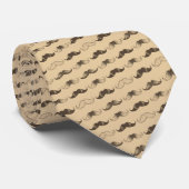 Cravate Tie à motif moustache (Roulé)