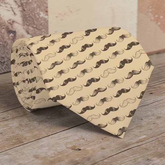 Cravate Tie à motif moustache