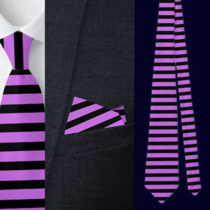 Cravate Tie à motif rayures mignonnes colorées