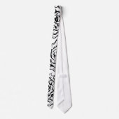 Cravate Tie à motif unique Black Roses (Dos)