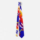 Cravate Tie abstrait orage funky lumineux (Dos)