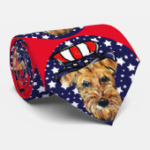 Cravate Tie AIREDALE du 4 JUILLET (Roulé)