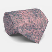 Cravate Tie and Dye Webby Gris Rose Abstrait (Roulé)