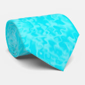 Cravate Tie Aqua Bleu Aquamarine (Roulé)