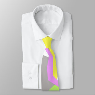 Cravate Tie Art Abstrait Couleurs Pastel Vibes Positives