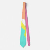 Cravate Tie Art Abstrait Couleurs Pastel Vibes Positives (Devant)