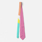 Cravate Tie Art Abstrait Couleurs Pastel Vibes Positives (Dos)