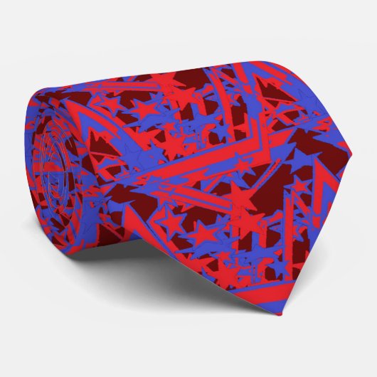 Cravate Tie Artistic -- Tie Abstrait (Roulé)