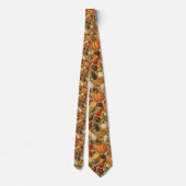 Cravate Tie Automne Citrouille (Dos)