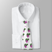 Cravate tie aux raisins violets (Attaché)