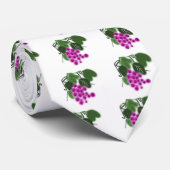 Cravate tie aux raisins violets (Roulé)