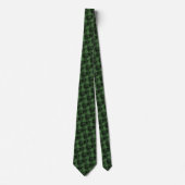 Cravate Tie batik floral vert chasseresse (Devant)