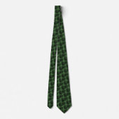 Cravate Tie batik floral vert chasseresse (Dos)
