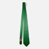 Cravate Tie bébé girafe double face (vert clair/vert foncé (Dos)