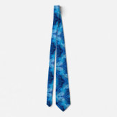 Cravate Tie Bleu Royal Gras Moderne Vivid (Dos)