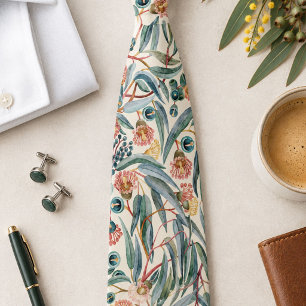 Cravate Tie botanique vintage eucalyptus