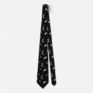 Cravate Tie Cadeaux de Noël – Motif d'échecs élégant