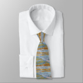 Cravate Tie Classique Moderne – Grille Côtière Douce (Attaché)