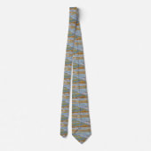 Cravate Tie Classique Moderne – Grille Côtière Douce (Dos)