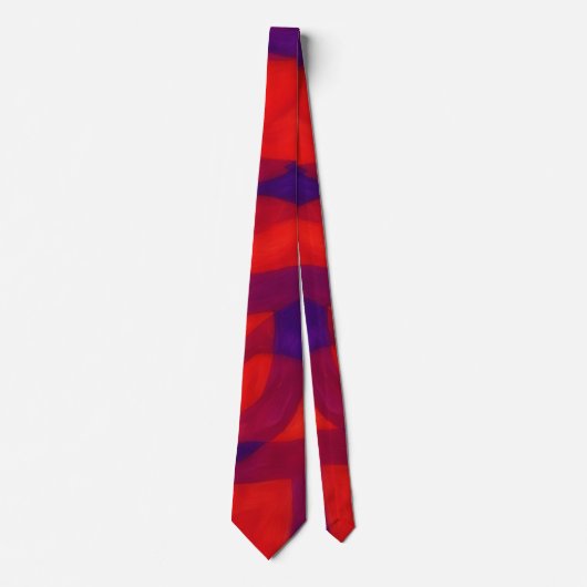 Cravate Tie Cool Rouge Violet et Bleu (Devant)