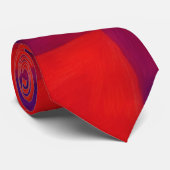 Cravate Tie Cool Rouge Violet et Bleu (Roulé)
