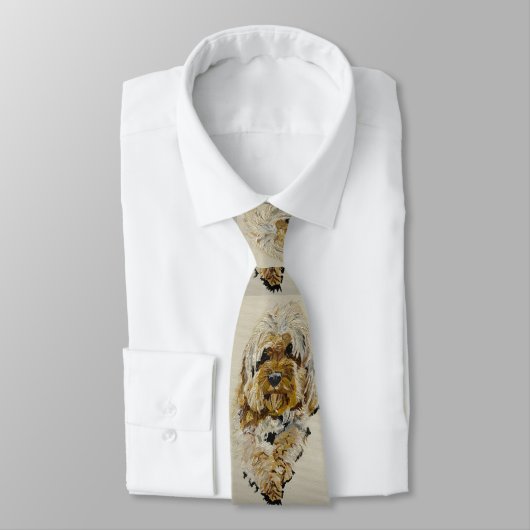 Cravate Tie Coq doré Cockapoo (Attaché)