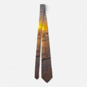 Cravate Tie : Coucher de soleil au bord de la mer (Dos)